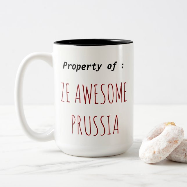 La tasse de la Prusse d'impressionnant (Avec donut)
