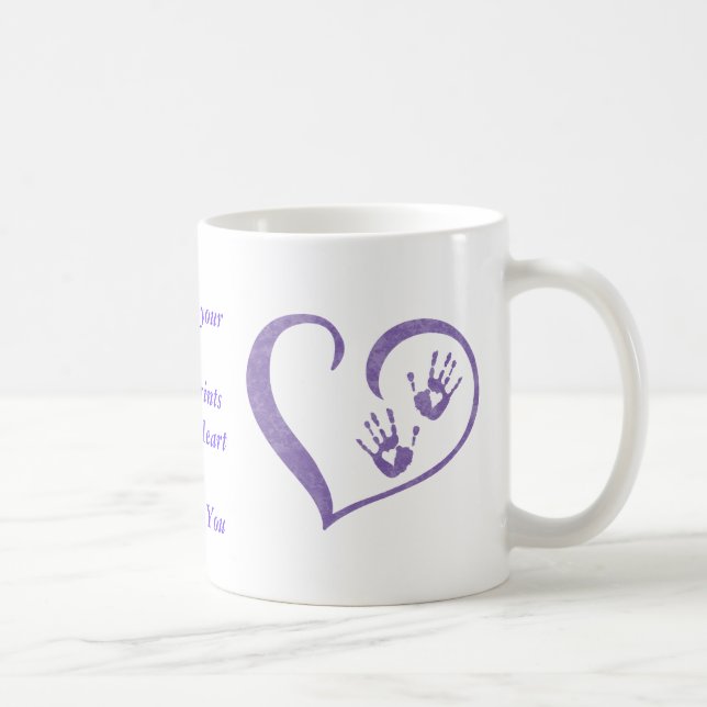 La tasse de logo de HandPrint pour des boissons, (Droite)