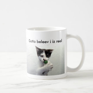 La tasse de lolcat de Kiko "a obtenu à la bobine