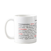 La tasse de manifeste de couples