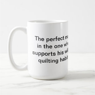 La tasse de Quilter parfait d'homme