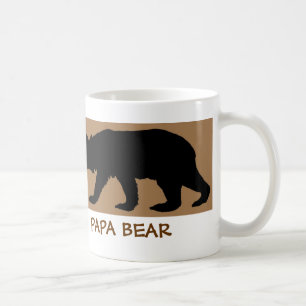 La tasse de silhouette d'ours indique : OURS DE