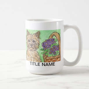 La tasse de terrier de cairn personnalisent la