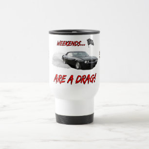 La tasse de voyage avec des "week-ends sont la