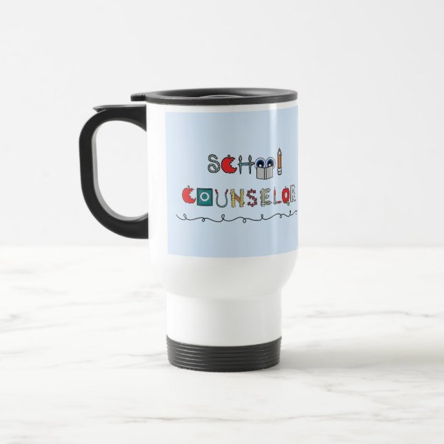 La tasse de voyage de conseiller d'école (Gauche)