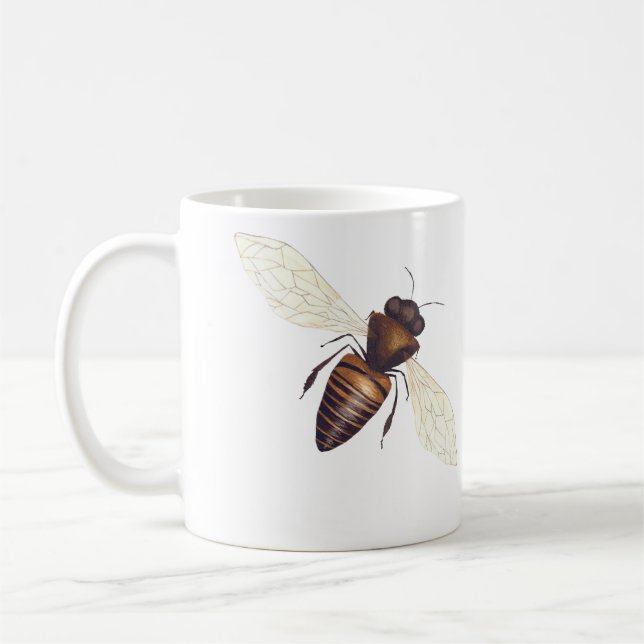 La tasse d'insecte, gaffent l'abeille (Gauche)