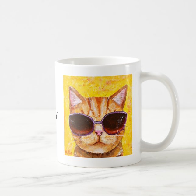 La tasse faite sur commande de chat de tasse (Droite)