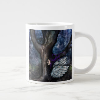 La tasse géante de café de l'arbre de la fée et de