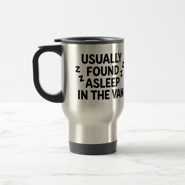 La tasse "Habituellement endormie dans le van" (Gauche)