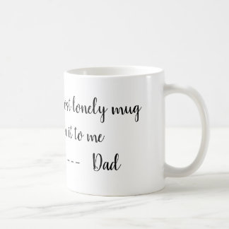 La tasse isolée perdue du papa