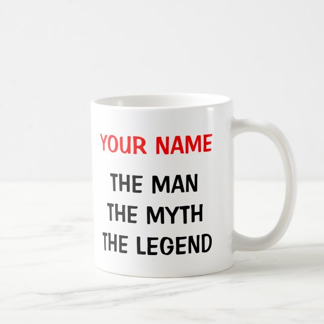 La tasse légendaire du mythe de l'homme pour les h (Droite)