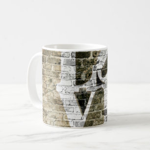 La Tasse LOVE Briques Neutres Graffiti Urbain