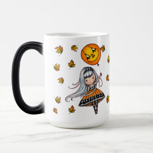 La tasse magique mignonne de ballon d'Halloween