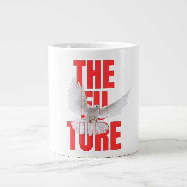 La tasse motivante de typographie future |  (Devant)