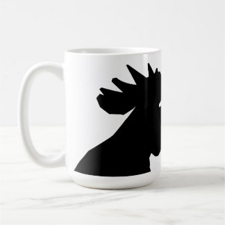 La tasse noire de coq
