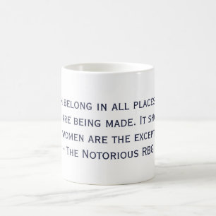 La tasse notoire de citation de RBG