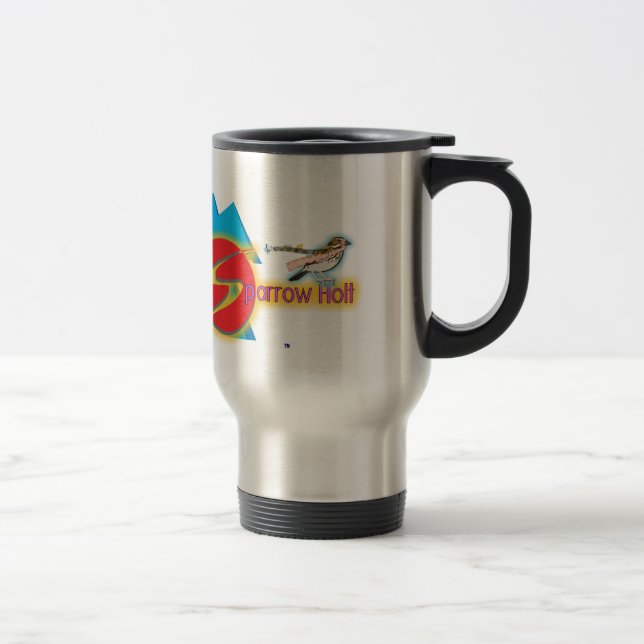 La tasse officielle de voyage "de Holt de moineau" (Droit)