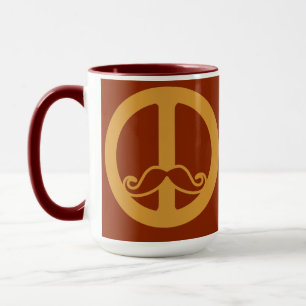 La tasse Peace Stache - choisir le style