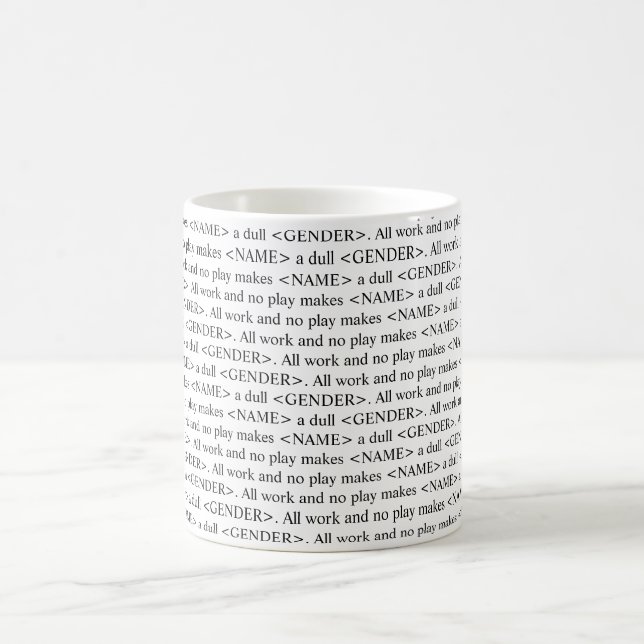 La tasse personnalisable des textes brillants de (Centre)