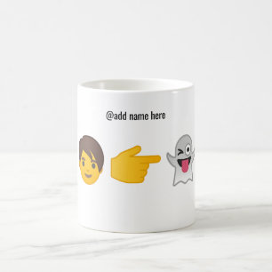 La tasse personnalisée   d'Emoji que vous êtes mes