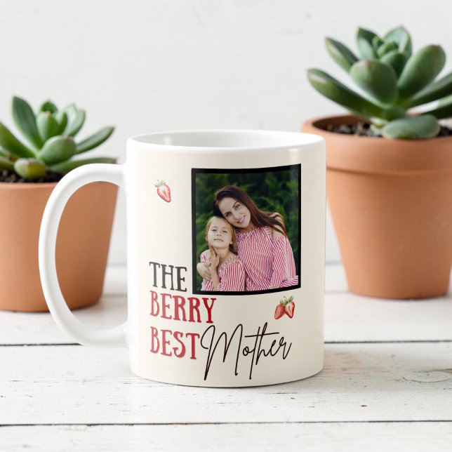 La tasse photo de la meilleure mère aux fruits (Créateur téléchargé)