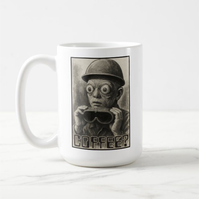 La tasse radioactive aux gros yeux mutants (Gauche)