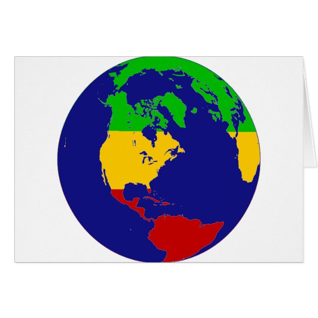 La terre de planète de Rasta (Devant horizontal)
