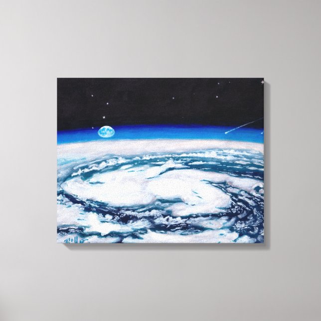La Terre d'une hauteur de rotation : Toile non rec (Recto)