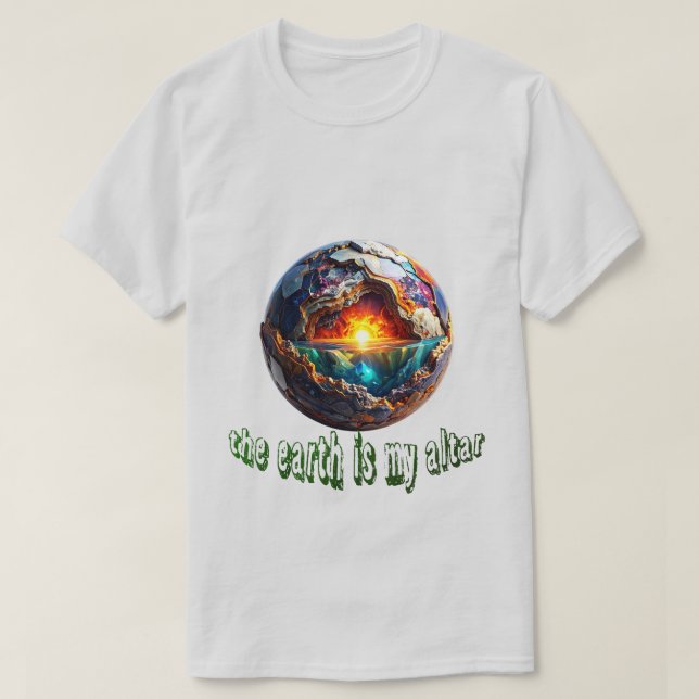 la terre est mon autel 001 T-Shirt (Design devant)