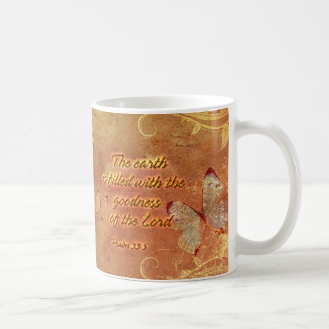 La terre est remplie de la bonté .. Mugs (Droite)