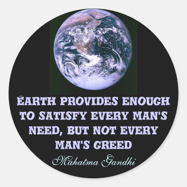 La Terre fournit des autocollants (Devant)