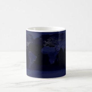 La terre par nuit - tasse Morphing