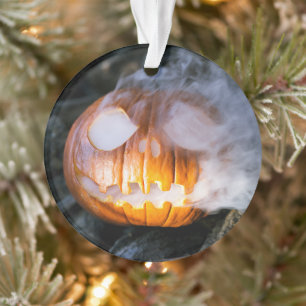 La tête Jack-o-Lantern d'un cavalier sans tête