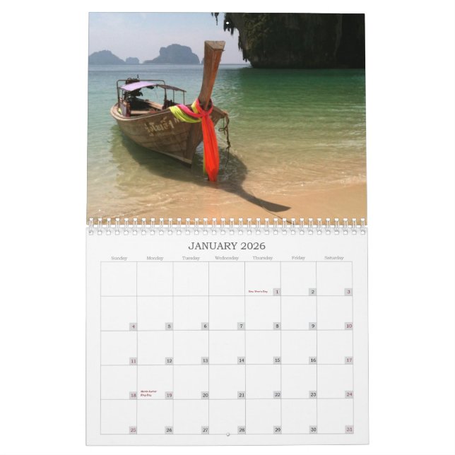 La Thaïlande échoue le calendrier 2012 (Jan 2026)