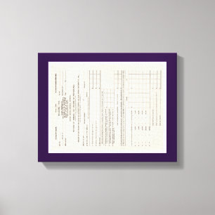 La toile du premier formulaire d'impôt sur le reve