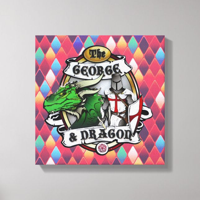 La Toile Enveloppée De George Et De Dragon (Recto)