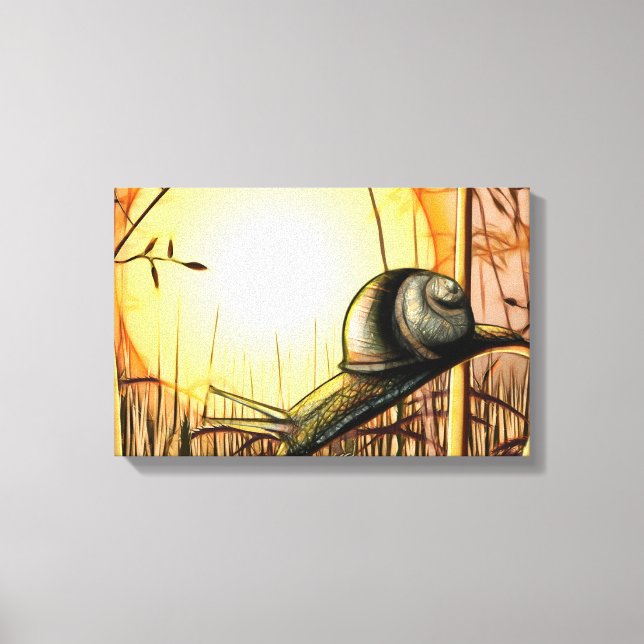 La Toile Enveloppée De L'Escargot Du Jardin (Recto)