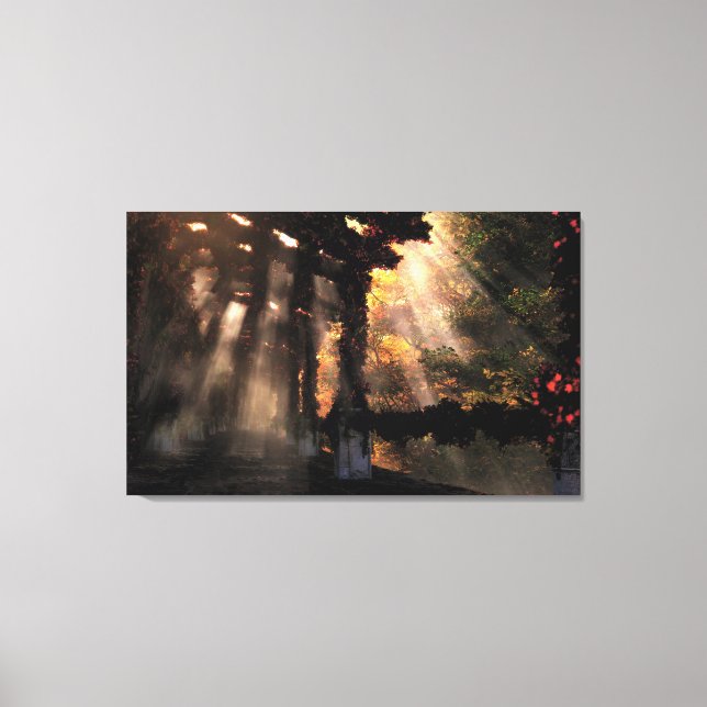 La Toile Enveloppée Sur Le Chemin Ombré (Automne) (Recto)