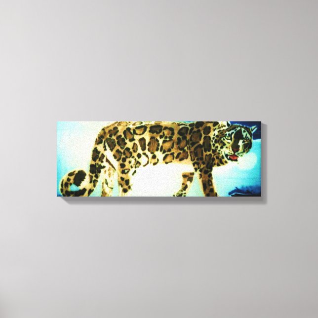 La toile LEOPARD NEIGE (Recto)