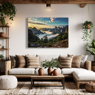 La toile sur les montagnes