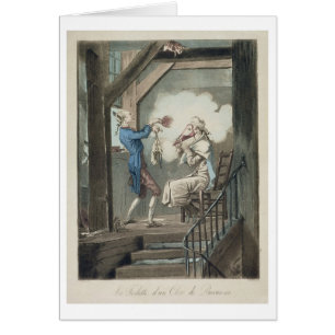 La toilette du commis d'une mandataire, gravée pa