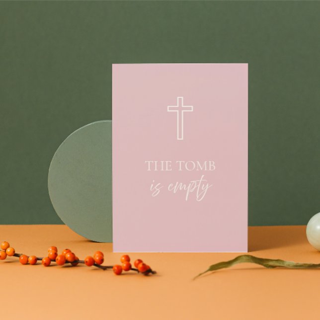 La tombe est vide Carte de Pâques chrétienne (Christian Easter Card )