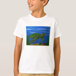 La tortue badine le T-shirt