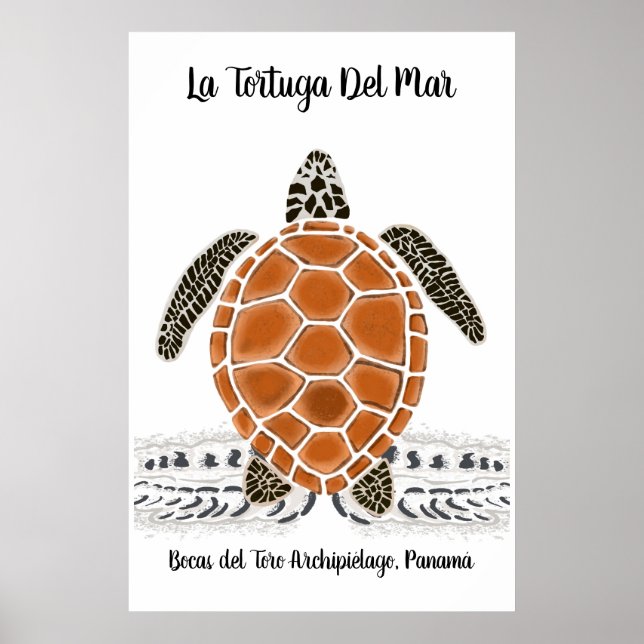 La tortuga Del Mar - Poster de la tortue de mer (Devant)
