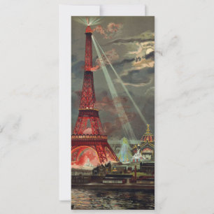 La Tour Eiffel sur invitation rouge