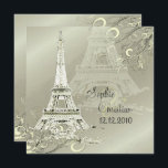 LA TOUR EIFFEL TOWE WEDDING INVITATIONS<br><div class="desc">PixDezines La Tour Eiffel et tourbillonne sur un arrière - plan imitant métallique amovible.  Nous vous recommandons LUXE SHIMMER stock de carte pour ce design. 
DO-IT-YOURSELF arrière - plans et polices de caractères; copier coller n'importe quel élément.  

Copyright © 2008-2016 PixDezines.com™ et PixDezines™ sur zazzle.com. Tous droits réservés.</div>