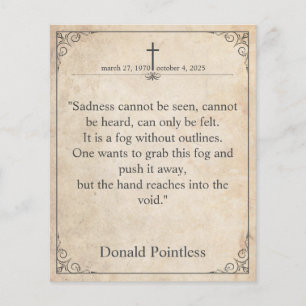 La tristesse ne peut pas être vue - Funeral Vintag