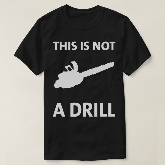 La tronçonneuse ceci n'est pas un T-shirt (Design devant)