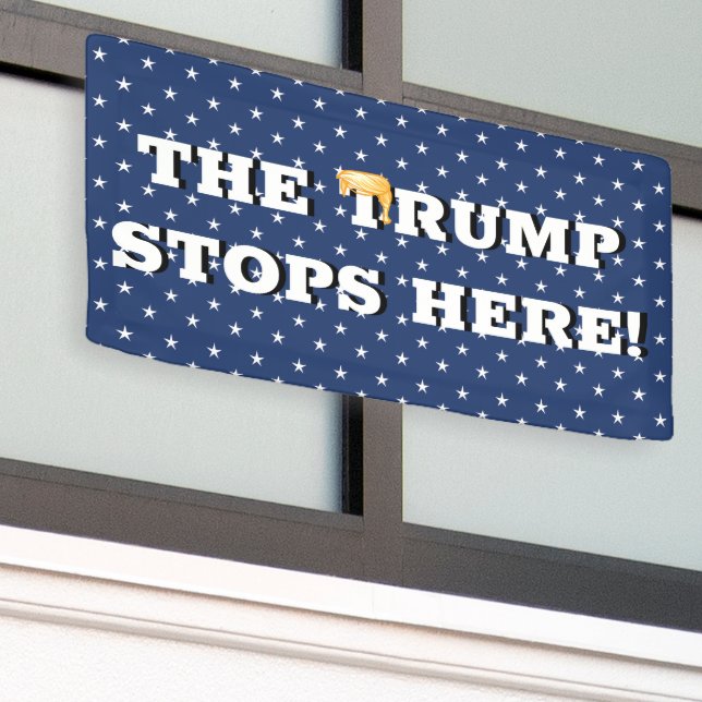 La Trump bloque la bannière (Bâtiment extérieur)