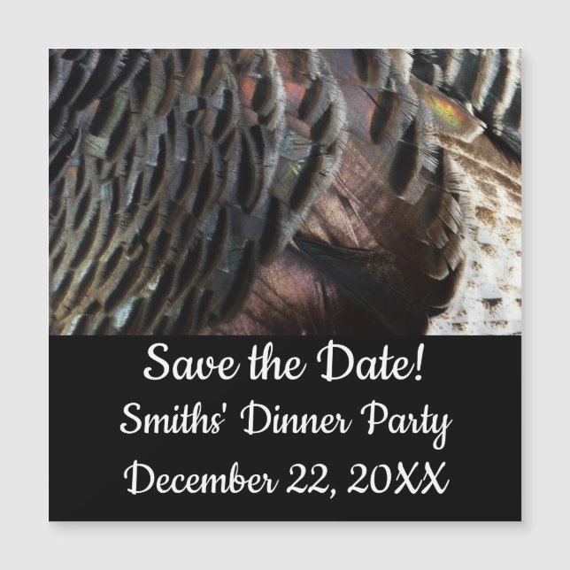 La Turquie sauvage Plumes I Abstrait Nature Design (Devant)